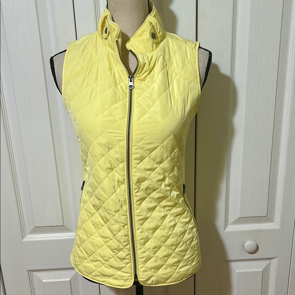 Yellow Quilted Vest